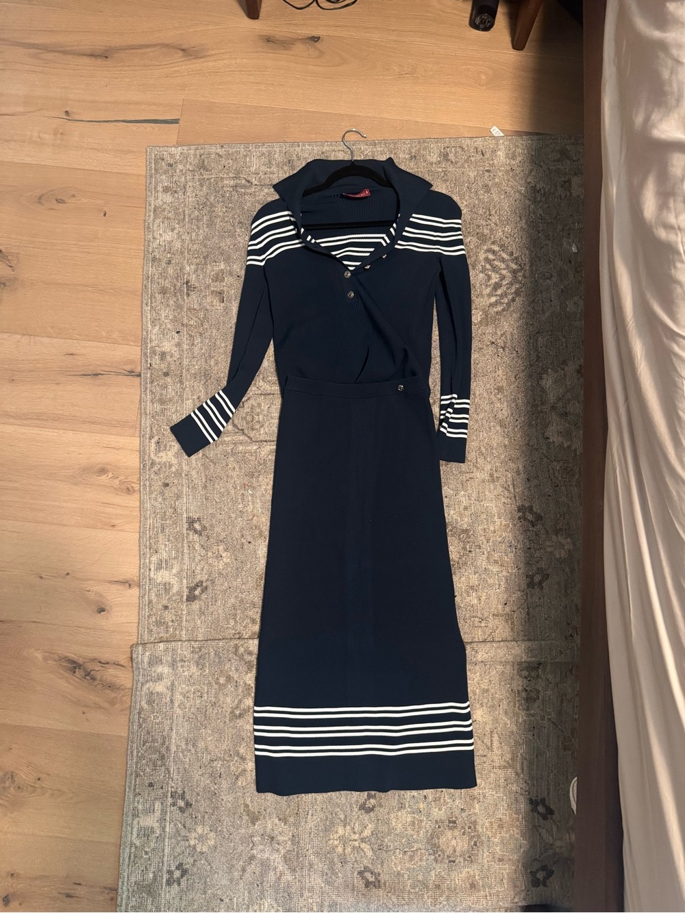 Gucci two-piece Striped navy Knit top/skirt
